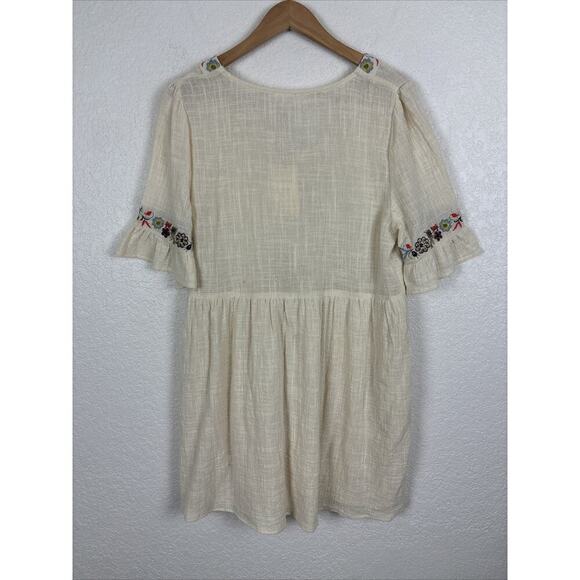 NEW Umgee Women’s Dress Size Medium Embroidered‎ Boho Cottagecore Spring Summer - Picture 4 of 9